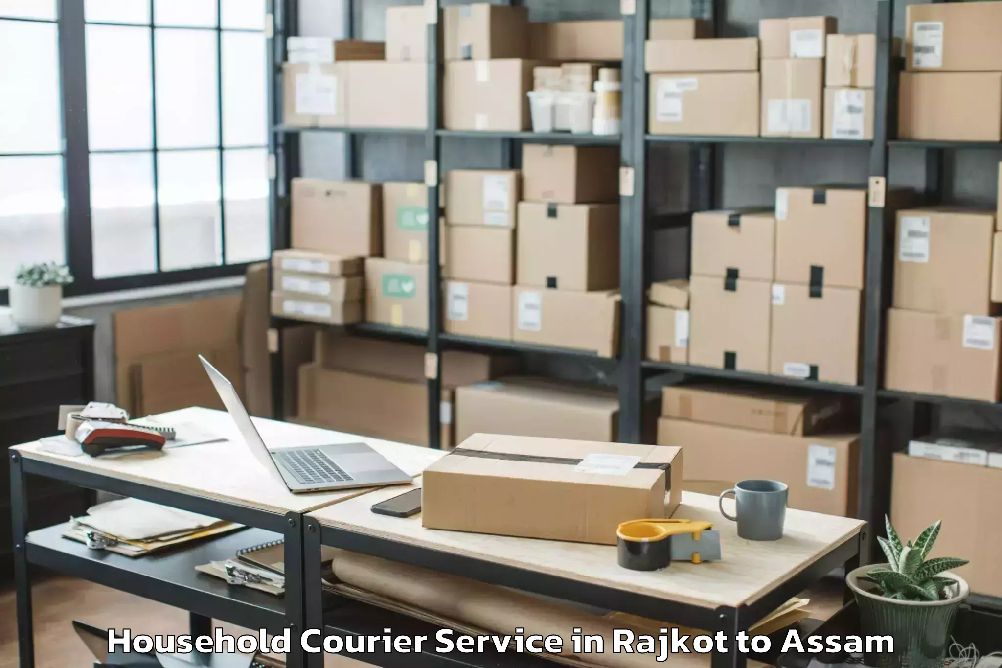 Quality Rajkot to Tinsukia Household Courier